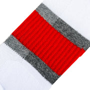 Stripe White Gray Red