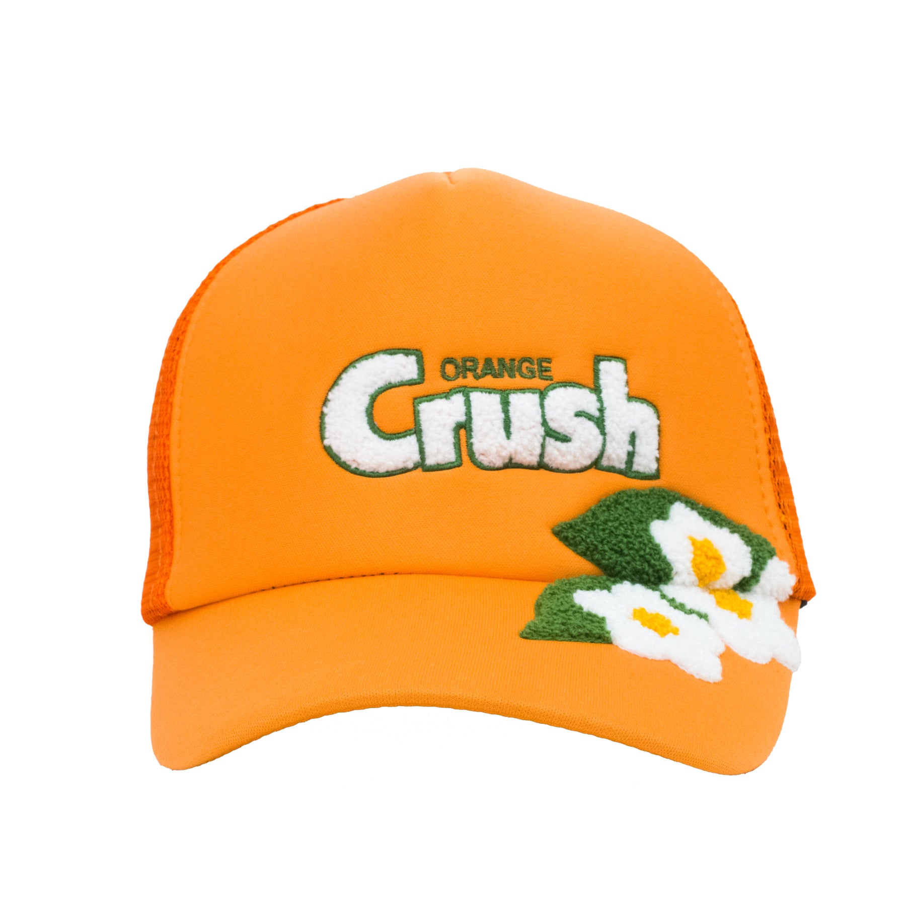 Adjustable Sox, One – ODD Orange Orange Odd Hat, Trucker Crush Logo, Soda Snap SOX Size Back