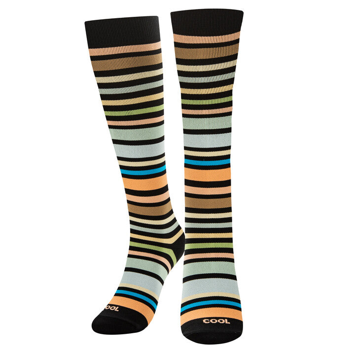 Earthy Stripes Compression Socks