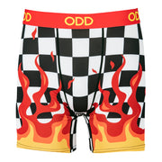Checkered Flames  - Boxer Brief - ODD SOX