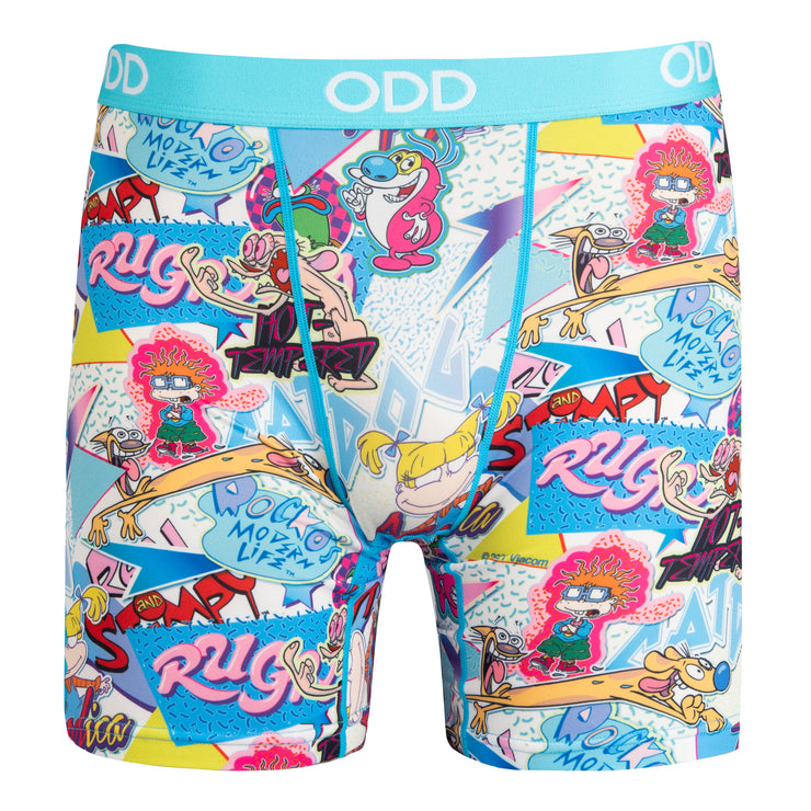 Odd Sox, Nickelodeon Nick Stickers Men's Boxer Brief Underwear, Tagless –  ODD SOX